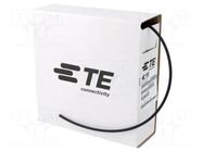 Heat shrink sleeve; 2: 1; 2.4mm; L: 10m; black; polyolefine TE Connectivity
