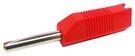 PLUG, 4MM, STACKABLE, RED, 16A