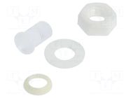 Fiber for LED; Ø5mm; L: 6.4mm; round; Front: convex; IP67 BIVAR