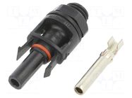 Connector: solar; socket; female; 1.5kV; IP68; straight; crimped MOREK
