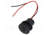 USB power supply; USB C socket x2,USB C Power Delivery; 3A PRO CAR