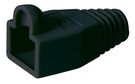 Strain Relief Boot for RJ45 Plugs, black - cable entry 6.40 mm