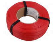 Filament: ASA; 1.75mm; red; 220÷250°C; 1kg; Table temp: 90÷110°C ROSA 3D