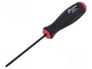 Screwdriver: standard; hex key,spherical; HEX 3mm BONDHUS
