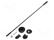 Antenna; car top,automotive; 0.41m; AM,FM; Ømount.hole: 10.2mm MTA