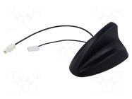 Antenna; automotive,SHARK; AM,FM; universal; 0.2m; 12VDC MTA