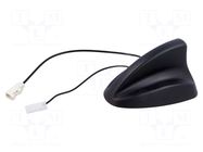 Antenna; automotive,SHARK,external; AM,FM; socket MTA