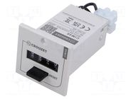 Counter: electromechanical; mechanical indicator; pulses; 99999 CROUZET