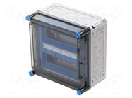 Enclosure: for modular components; IP65; light grey; Mi; IK08 HENSEL