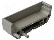 DIN rail mounting bracket; 43x11mm; Body: grey ELBAG