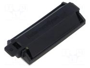 Self-adhesive cable holder; polyamide; black HELLERMANNTYTON