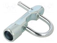 Padlock; shackle; A: 85mm; B: 38mm; C: 7mm; Key code: KW8 RST ROZTOCZE