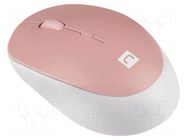 Mouse; white,pink; wireless,optical; No.of butt: 4; 10m NATEC