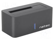 Docking station; PnP and Hot Swap,LED status indicator; black NATEC