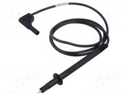 Test lead; 16A; probe tip,angular banana plug 4mm; Urated: 1kV HIRSCHMANN T&M