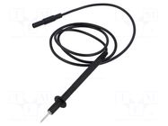 Test lead; 16A; probe tip,banana plug 4mm; Urated: 1kV; Len: 1m HIRSCHMANN T&M