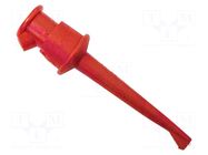 Clip-on probe; hook type; 5A; red; Contacts: beryllium copper MUELLER ELECTRIC