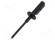 Measuring tip; 10A; 1kV; black; Tip diameter: 1.4mm; PRUEF 1600 Au HIRSCHMANN T&M
