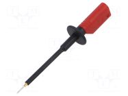 Measuring tip; 10A; 1kV; red; Tip diameter: 0.75mm HIRSCHMANN T&M