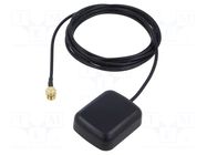 Antenna; automotive; GPS; SMA-A; SMA male; 2m; magnet ESOL