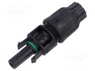 Connector: solar; plug; female; 1.5kV; IP68; straight; for cable MOREK