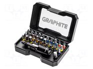 Kit: screwdriver bits; 32pcs. GRAPHITE