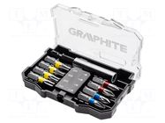 Kit: screwdriver bits; 10pcs. GRAPHITE