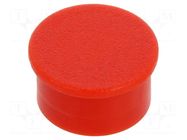 Cap; thermoplastic; push-in; red CLIFF
