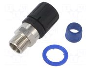 Straight terminal connector; Thread: metric,outside; HelaGuard HELLERMANNTYTON