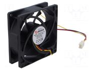 Fan: DC; axial; 12VDC; 80x80x25mm; EBR; 3000rpm; 5pcs. Akasa