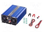 Converter: DC/AC; 2kW; Uout: 230VAC; 11÷15VDC; 370x230x108mm; 12V AZO DIGITAL
