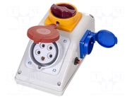 Electric switchboard; IP44; wall mount; ABS; Thread: PG21 PAWBOL