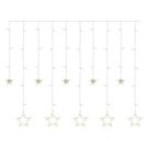 LED Christmas curtain – stars, 185x105 cm, indoor, warm white, EMOS