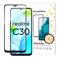 Wozinsky Full Glue Tempered Glass Tempered Glass For Realme C30 / Realme Narzo 50i Prime 9H Full Screen Protector With Black Frame, Wozinsky