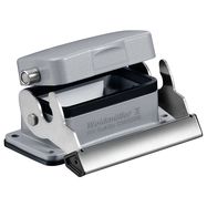 Housing (industry plug-in connectors), Bulkhead housing, End-locking clamp, lower side, Size: 4, IP65 (in plugged condition) Weidmuller