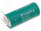 Battery: lithium; 3V; 2/3AA,2/3R6; 1350mAh; non-rechargeable; 3pin VARTA MICROBATTERY