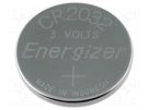 Battery: lithium; 3V; CR2032,coin; 235mAh; non-rechargeable ENERGIZER