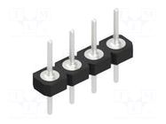 Connector: pin strips; pin header; male; PIN: 4; THT; 1.5A; 60V; 1x4 FISCHER ELEKTRONIK