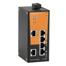 Network switch (unmanaged), unmanaged PoE, Fast Ethernet, Number of ports: 2 * RJ45 10/100 BaseT(X), 4x RJ45 10/100 BaseT(X) PoE+, -10 °C...60 °C, IP3 Weidmuller