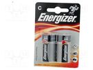 Battery: alkaline; 1.5V; C; non-rechargeable; 2pcs; Base ENERGIZER