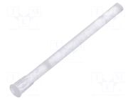 Fiber for LED; Ø1.3mm; L: 12.7mm; round; Front: flat; straight BIVAR