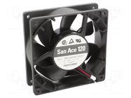 Fan: DC; axial; 24VDC; 120x120x38mm; 200.4m3/h; 46dBA; ball; 3100rpm SANYO DENKI