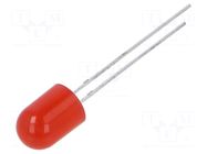 LED; red; 8mm; 220÷330mcd; 30°; Front: convex; 2.1÷2.6VDC; -30÷85°C OPTOSUPPLY