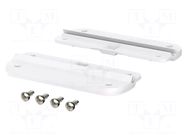 Set of wall holders; white; 2pcs. BOPLA