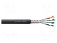 Wire; S/FTP; 7; stranded; Cu; PVC; black; 500m; Øcable: 7.6mm REDS MUSIC