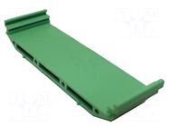 DIN rail mounting bracket; Body: green ELBAG