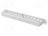 Cable organizer; 1U; grey; Standard: 19" LANBERG