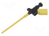 Clip-on probe; hook type; 4A; 60VDC; black; Grip capac: max.3mm HIRSCHMANN T&M