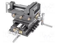 Machine vice; 100mm; cross NEO TOOLS