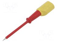 Measuring tip; 60VDC; red; Tip diameter: 2mm; Socket size: 4mm HIRSCHMANN T&M